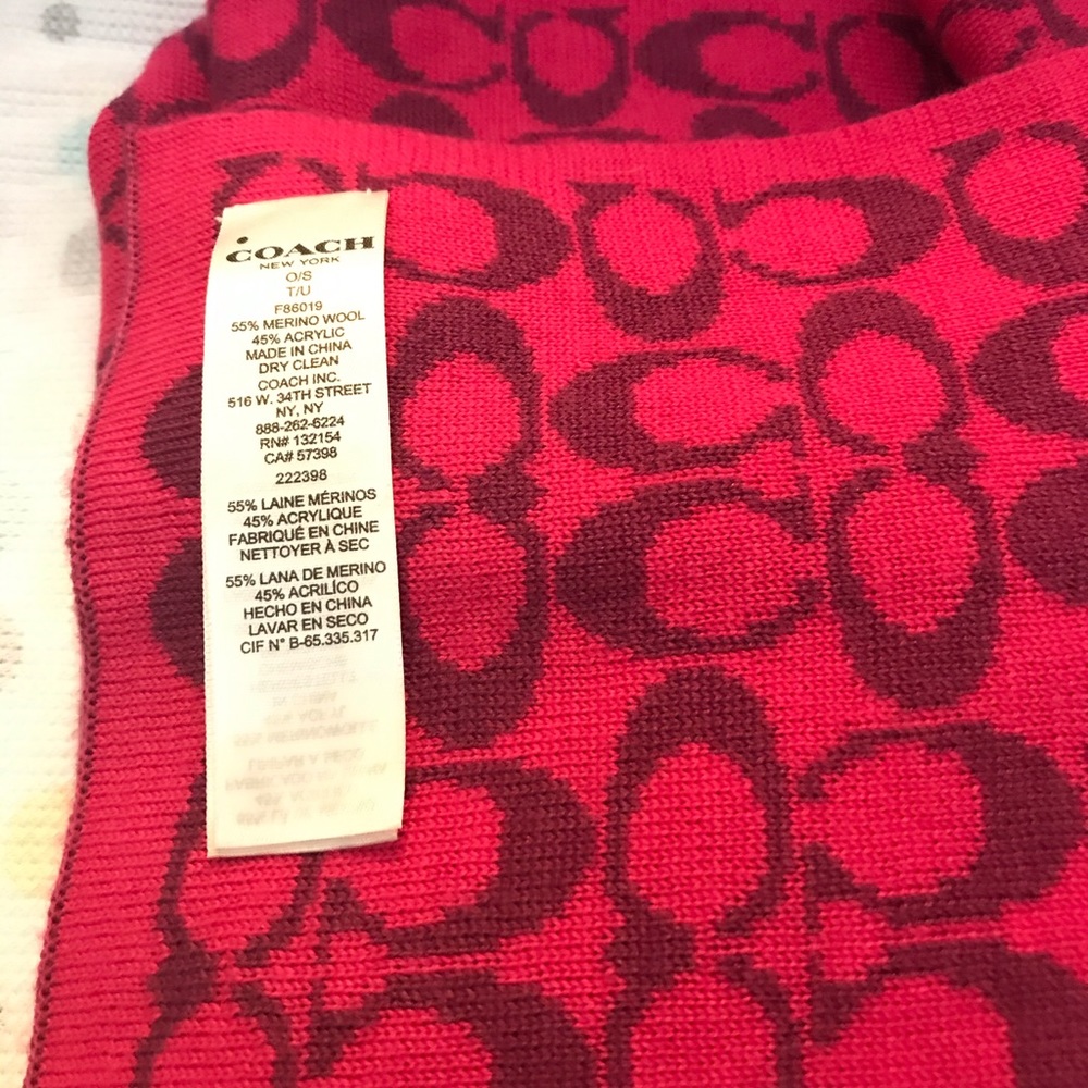 Coach scarf